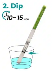 Dip Drug Testing Strip Instructions Green