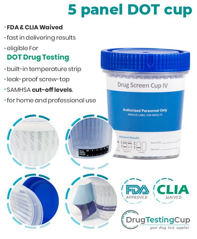 Dot Drug test cup
