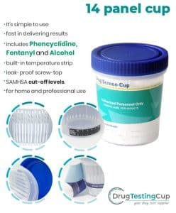 14 panel urine drug test with EtG & PCP – Free shipping