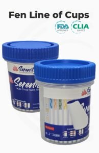 fenline of cups