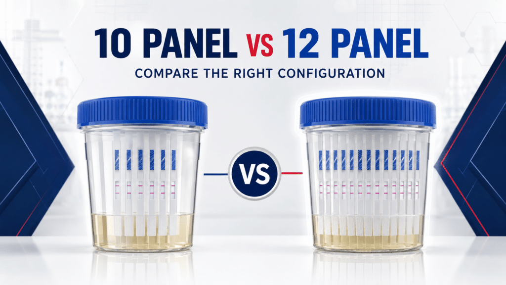 10 panel vs 12 panel drug test cup comparison