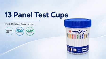 13 panel test cups