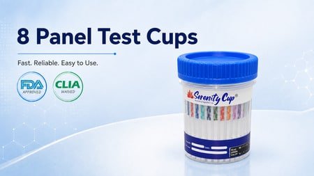 8 panel test cups
