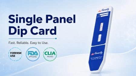 single panel dip card