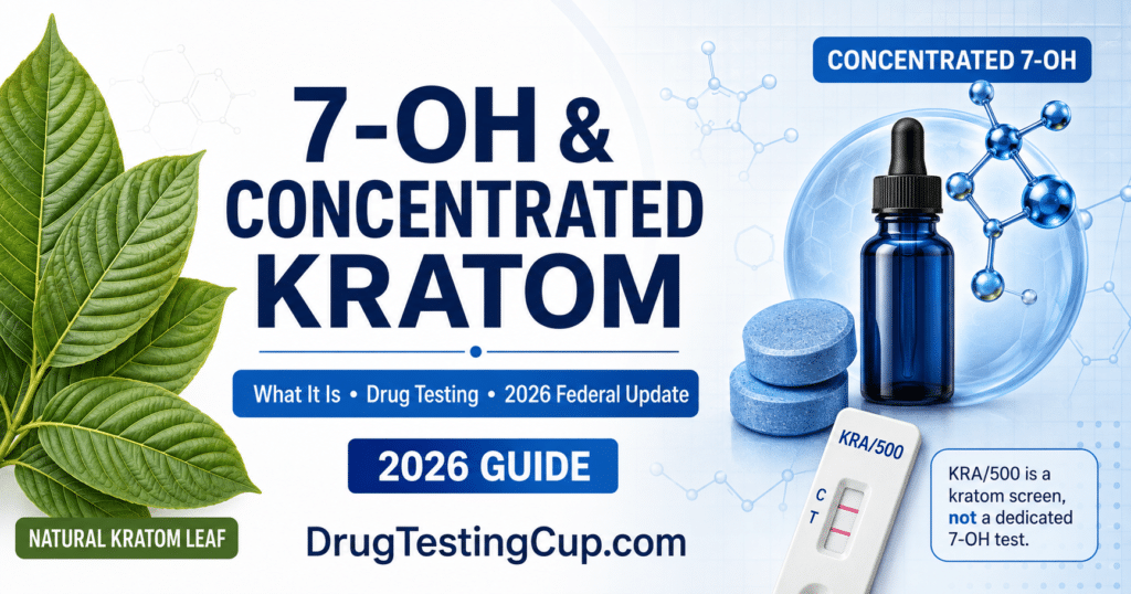 what is 7-OH, concentrated kratom guide comparing natural leaf with KRA 500 urine screening