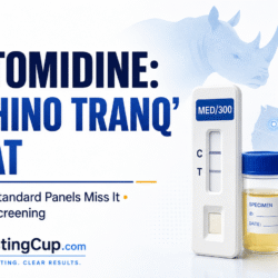 What is medetomidine rhino tranq guide with MED 300 urine test