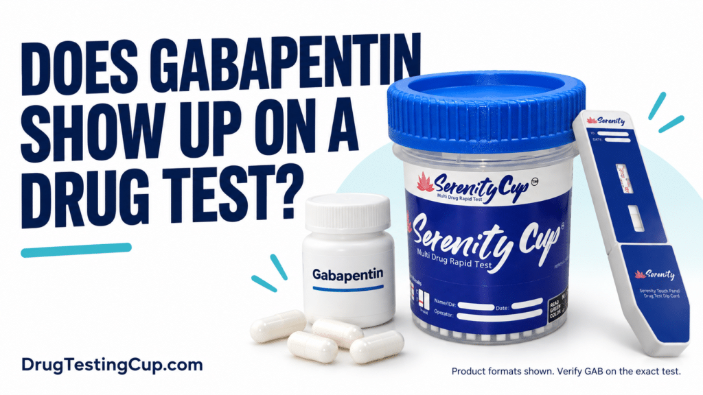 Does gabapentin show up on a drug test — Serenity Cup and single-panel testing formats