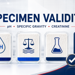 adulterants for drug test, Specimen validity indicators for drug testing including pH, specific gravity and creatinine