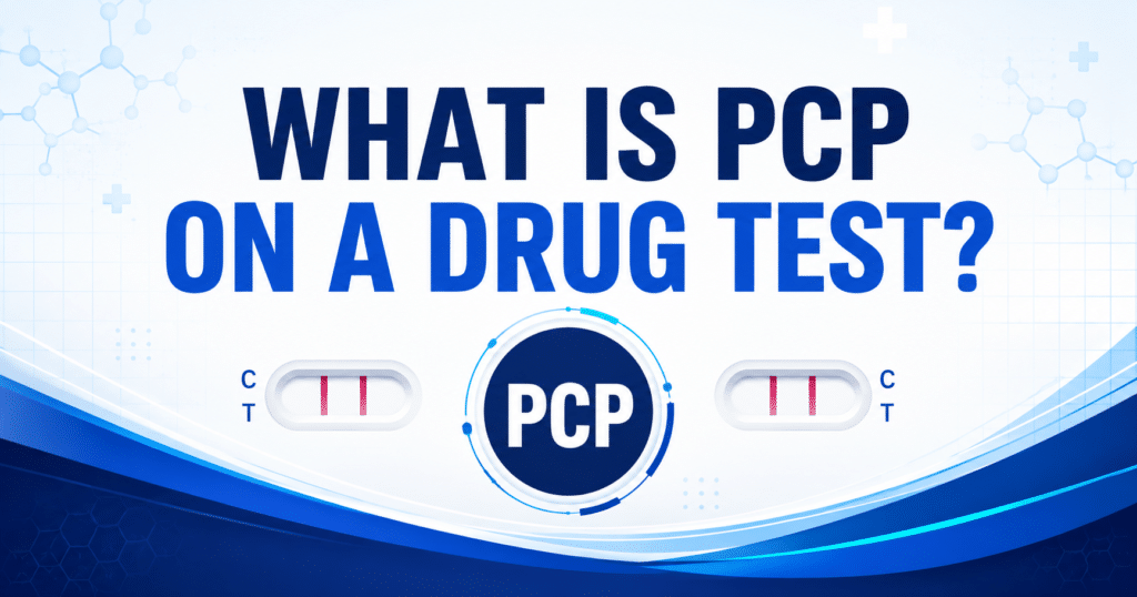 What is PCP on a drug test educational graphic