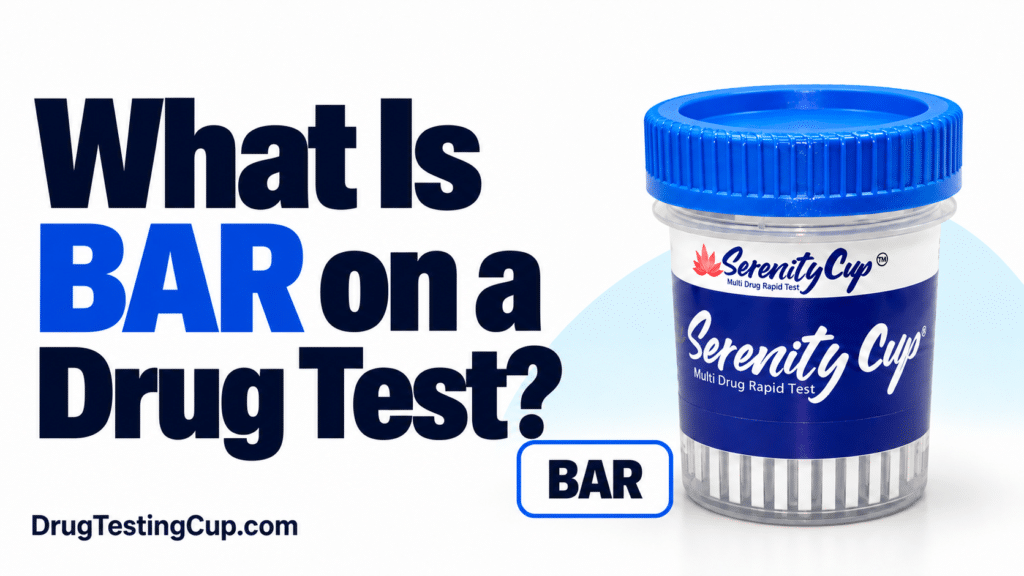 what is bar on a drug test