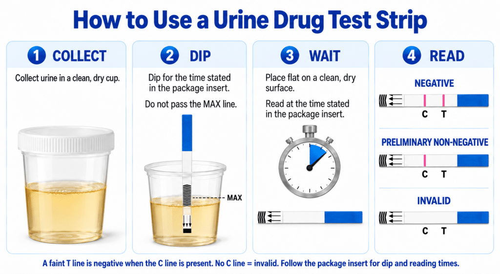 Kratom Test Strips – KRA/500 Urine Dip Strip 1 Urine drug test strip guide
