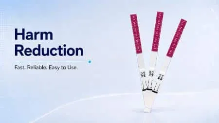 Harm reduction test strips